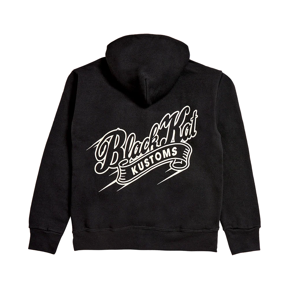 Black Kat Kustoms Youth Hoodie - Image 2