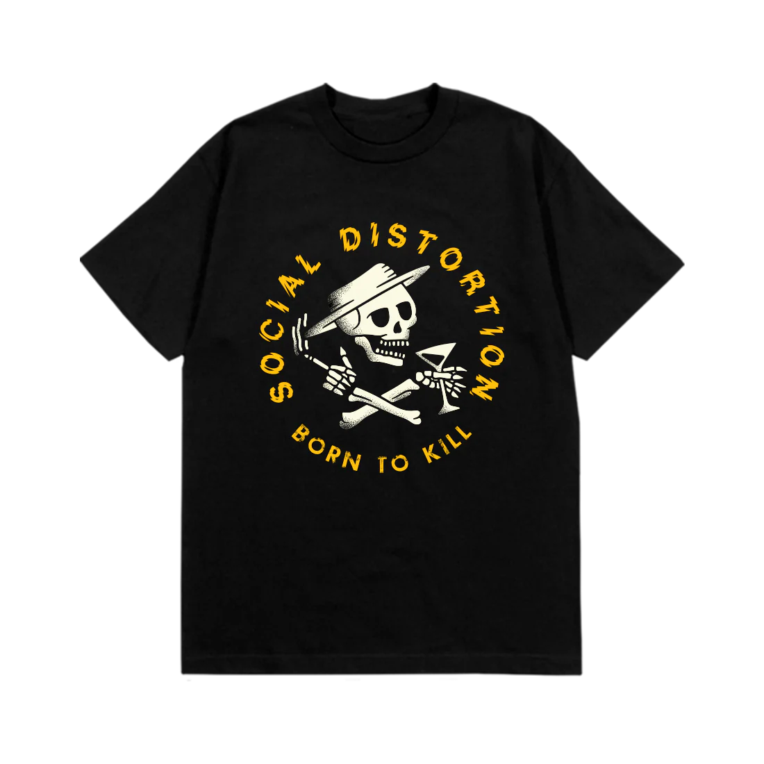 Born To Kill Crossed Skelly Emblem T-Shirt