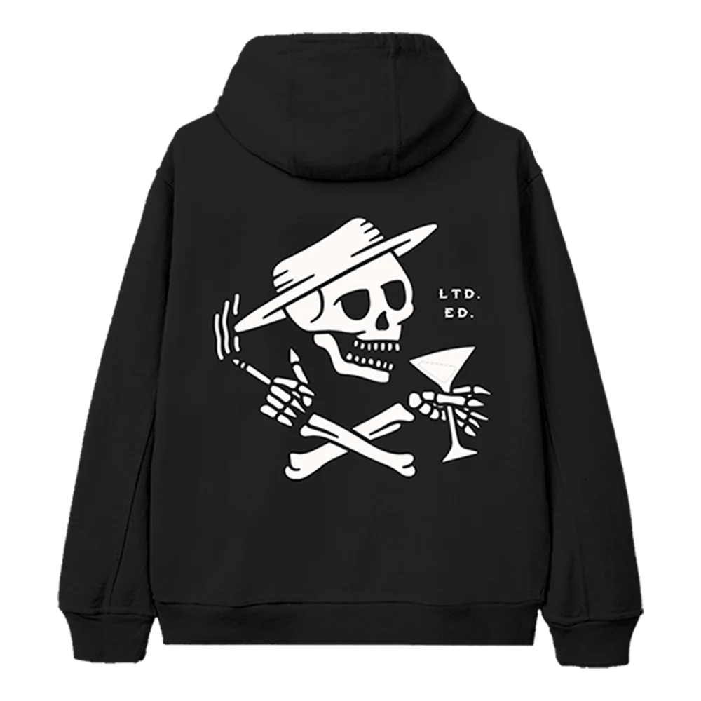 Crossed Skelly Zip Hoodie
