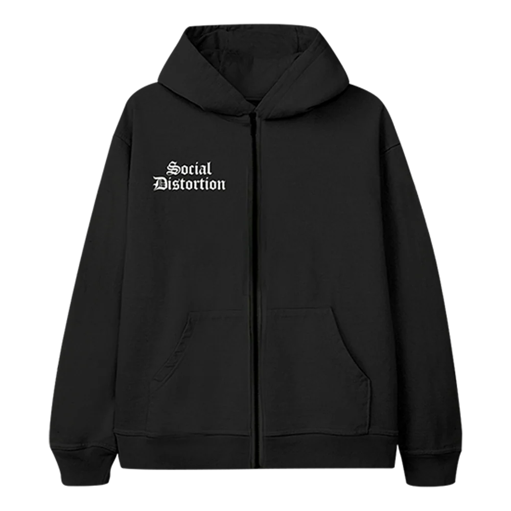Crossed Skelly Zip Hoodie - Image 2