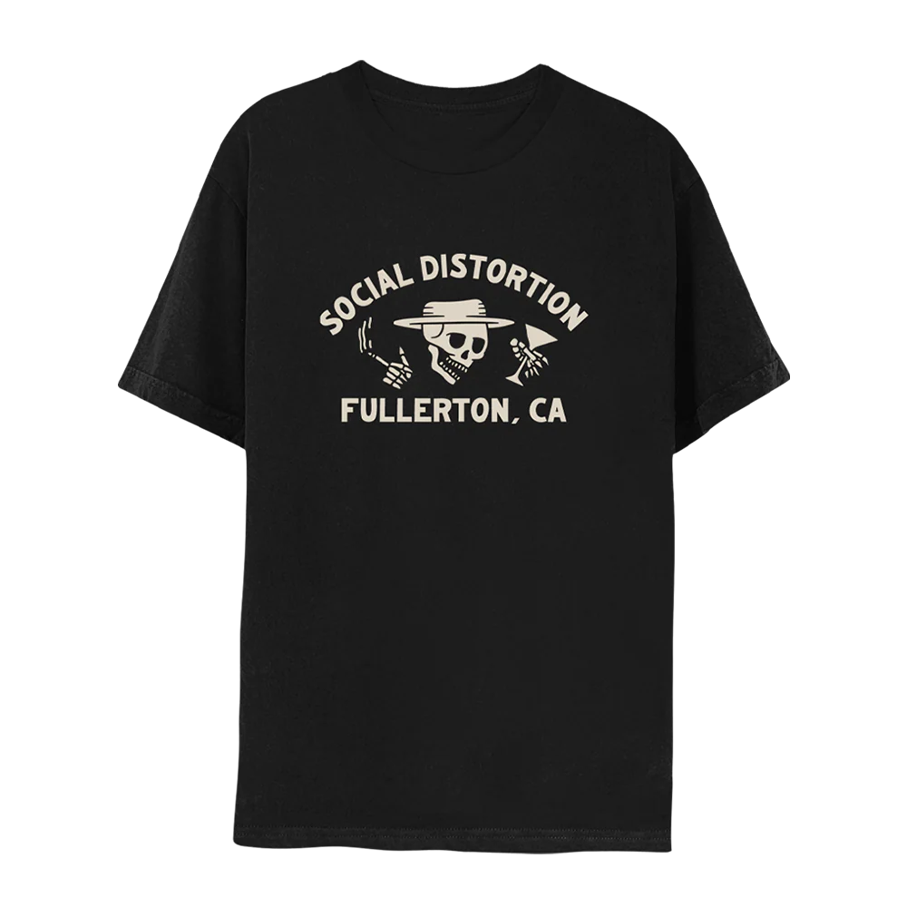 Fullerton Skelly Black T-Shirt
