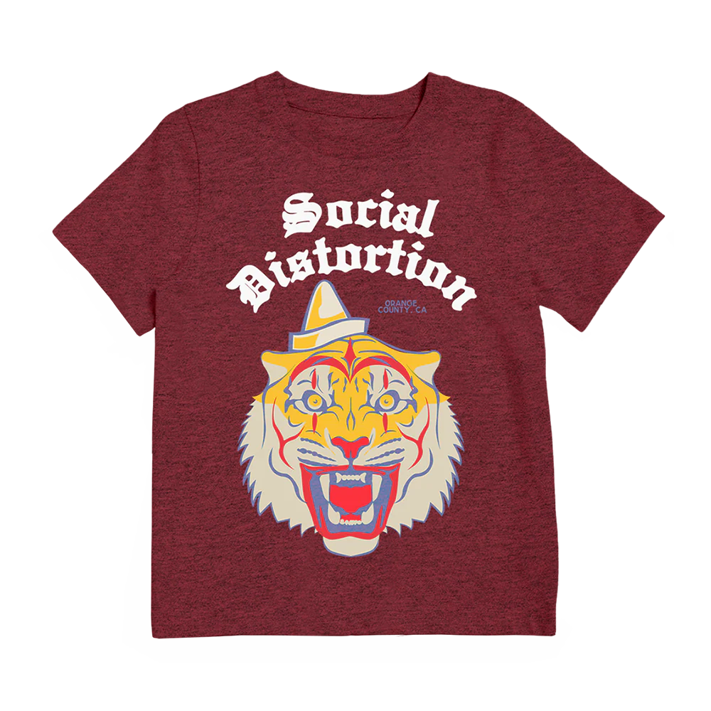 Maroon Tiger Youth T-Shirt