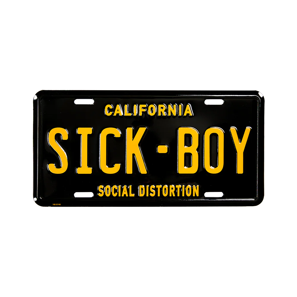 Sick Boy License Plate