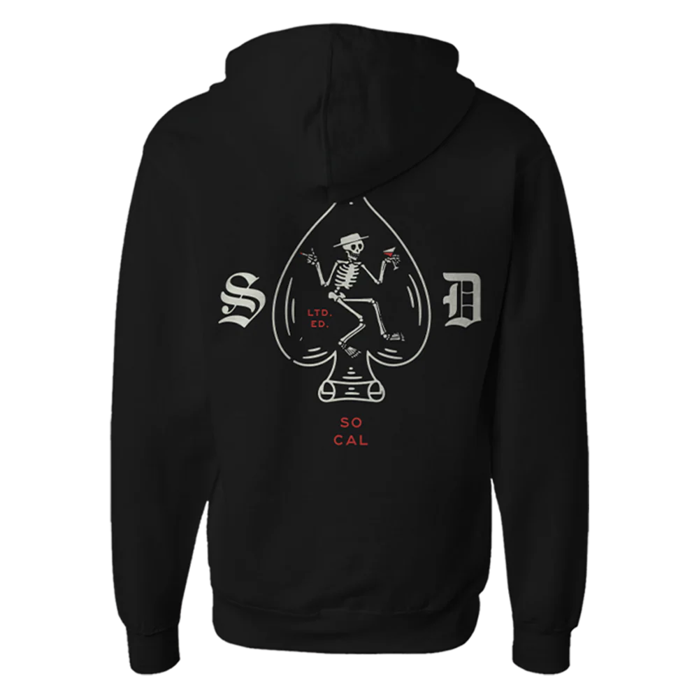 Skelly Spade Zip Hoodie - Image 2