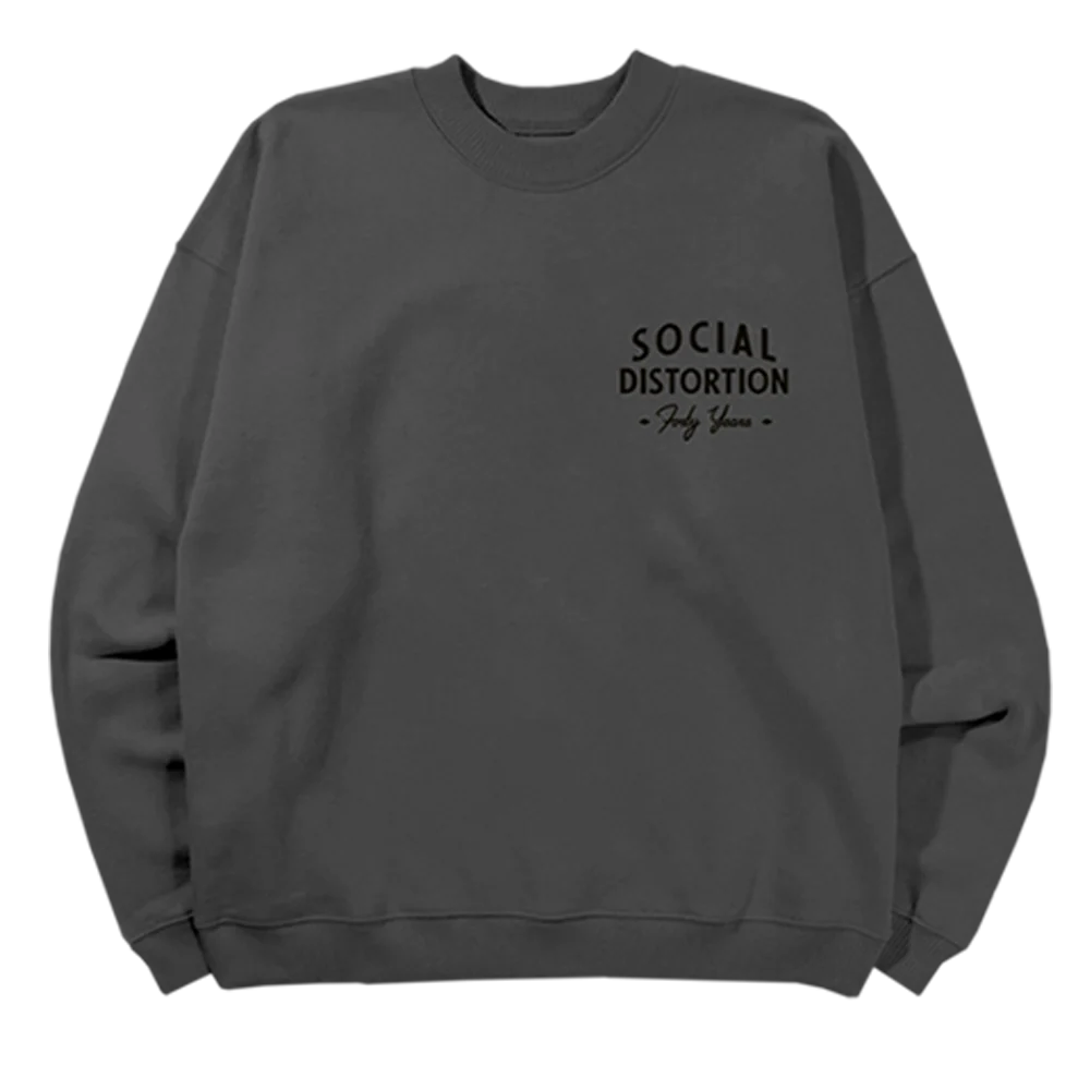 Tiger Charcoal Crewneck Fleece