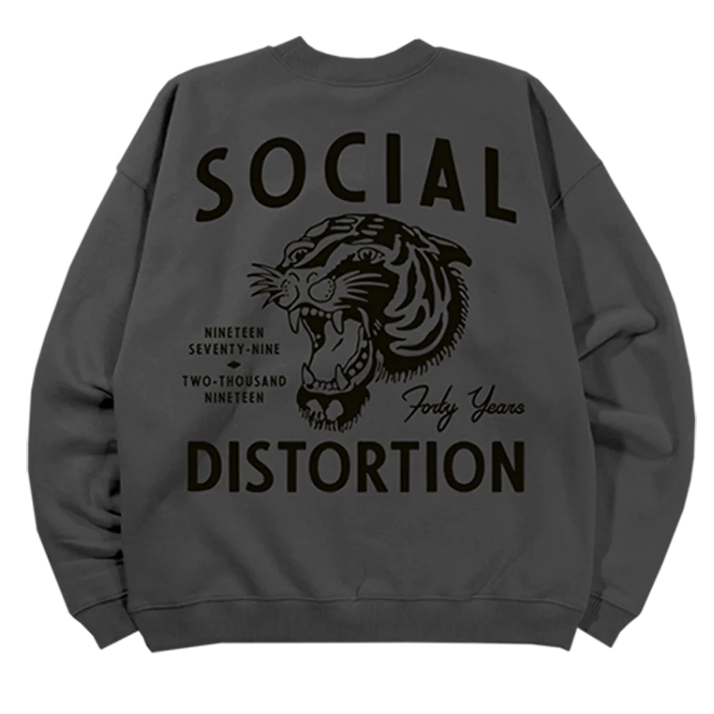 Tiger Charcoal Crewneck Fleece - Image 2